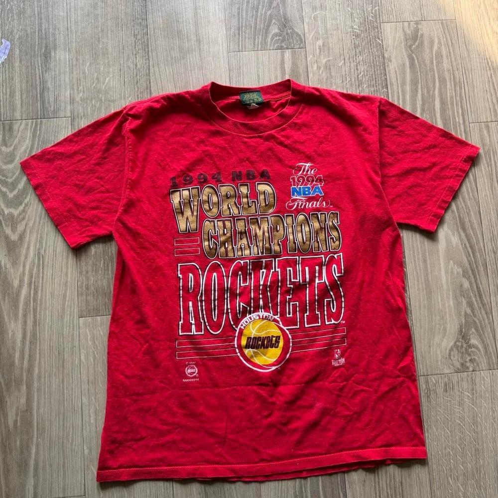 1994 NBA Finals Houston Rockets World Champions T-Shirt Men's XL Vintage